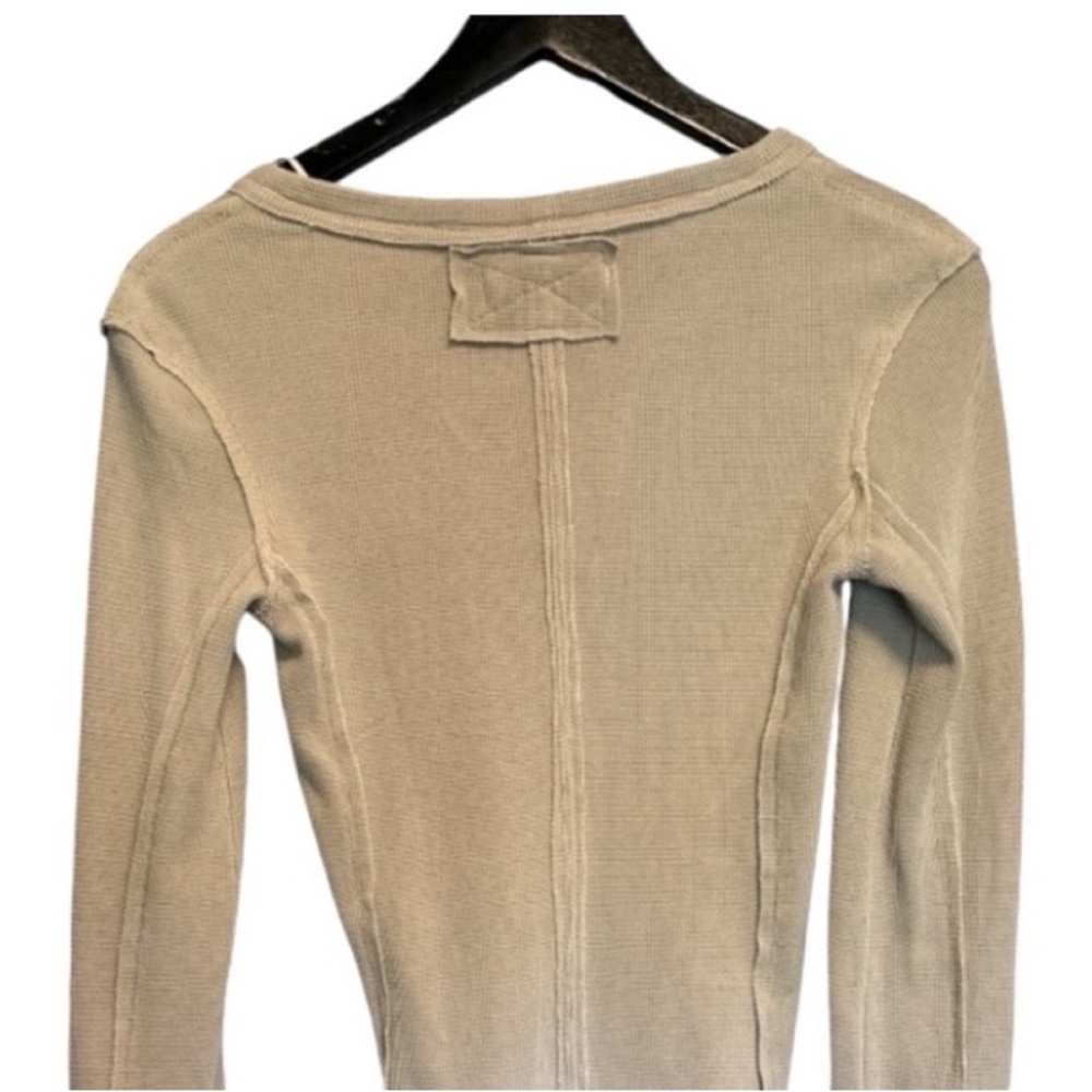 🆕WOT Free People Henley in Oatmeal - Picture 8 of 11